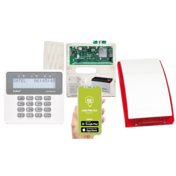 ZESTAW ALARMOWY SATEL PERFECTA 32 LTE SET-A PRF-LCD SYRENA SP-4001R